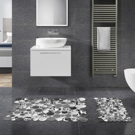 Mijölnir Juego de alfombrillas de baño Gris (2 piezas)